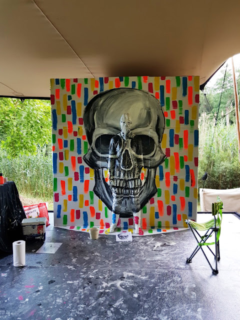 Flesh and Acrylic - Skull - Ben Heine Art - Live Art Festival - ABN Amro - Paleis Soestdijk