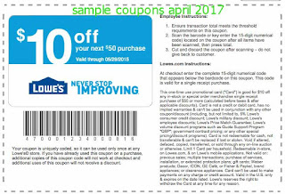 Lowes Home Improvement coupons april