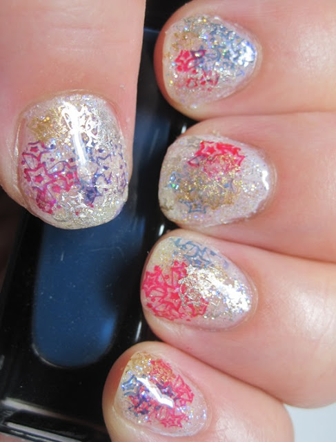 exploding fireworks mani