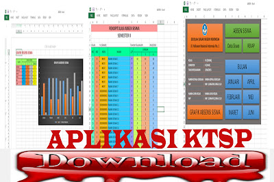 File Aplikasi Administrasi KTSP Plus Grafik Absensi Siswa SD