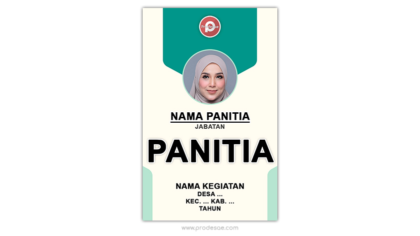 Download Template ID Card Panitia Warna Hijau PSD