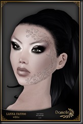 DANIELLE Lanna Face Tattoo White'