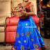 Blue Glass work Lehenga