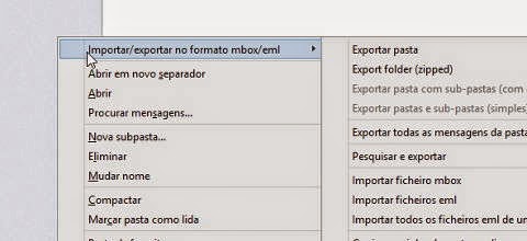 Como abrir arquivos Mbox no ThunderBird