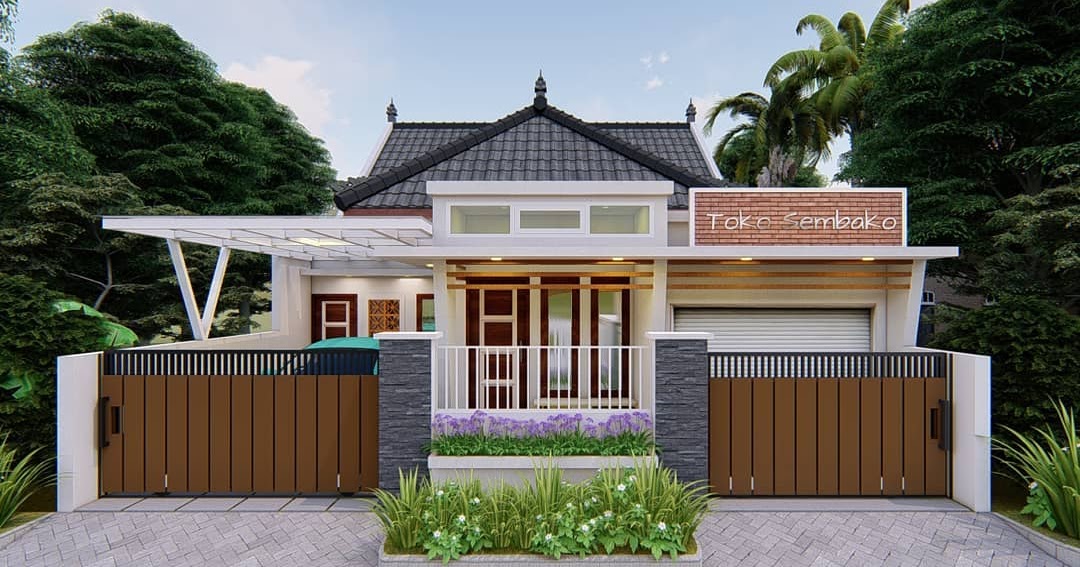  Desain  dan Denah Rumah Toko  Terbaru Yang Elegan Nyaman 