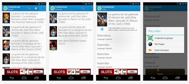 Descargar YonkisDroid (Películas Online) + SeriesDroid (Series Online) V1.1.1 APK