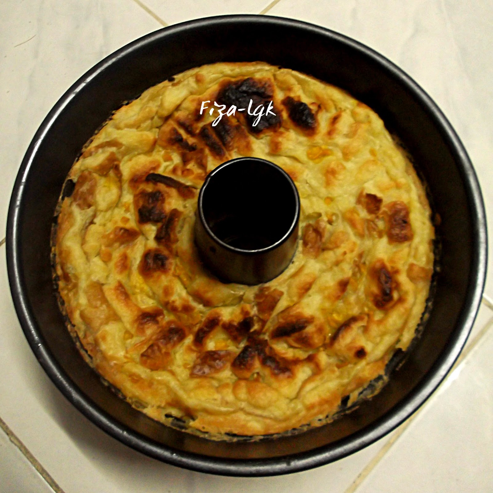 BINGKA ROTI BERJAGUNG  Fiza's Cooking