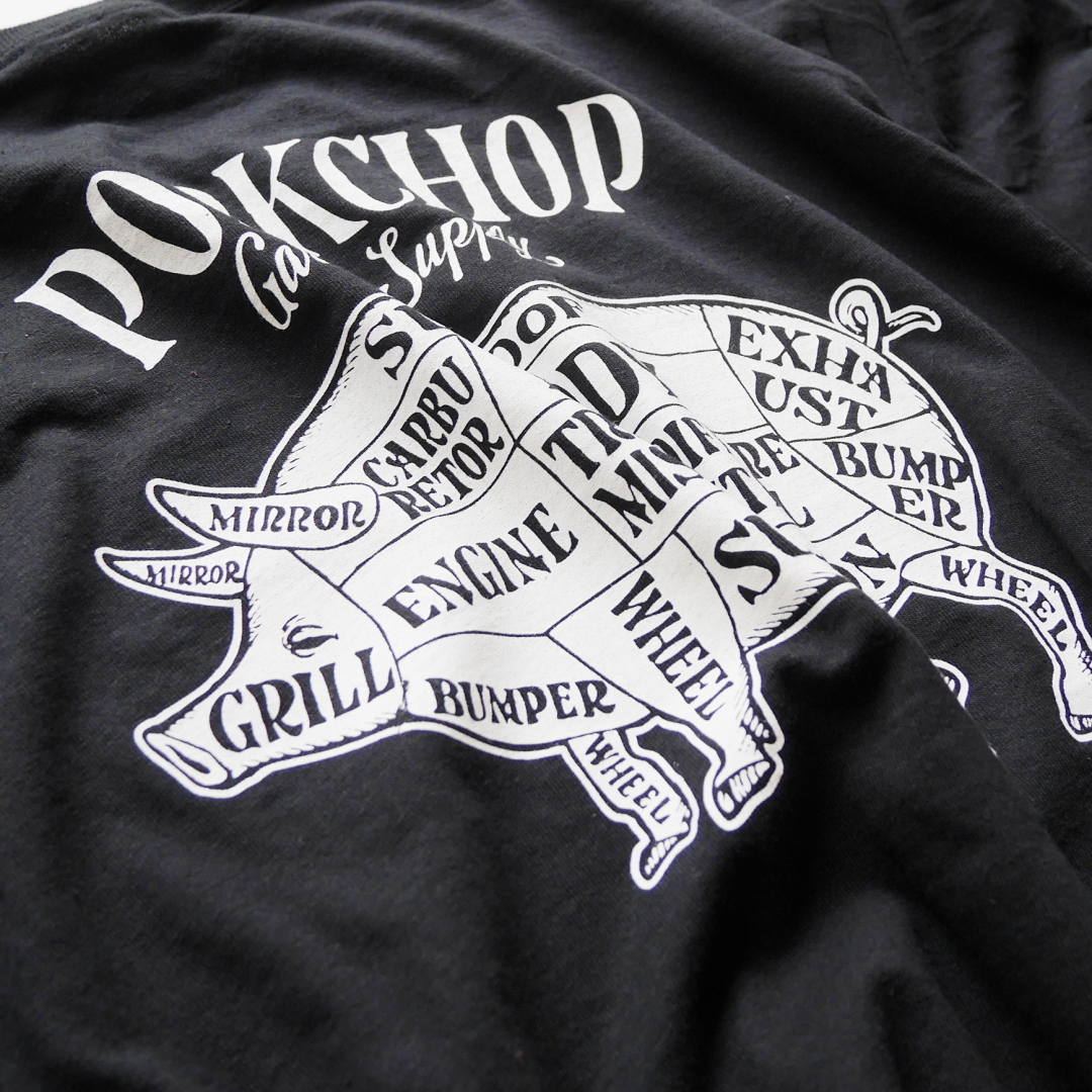 PORKCHOP GARAGE SUPPLY PORK BACK L/S TEE　Price：6,480yen