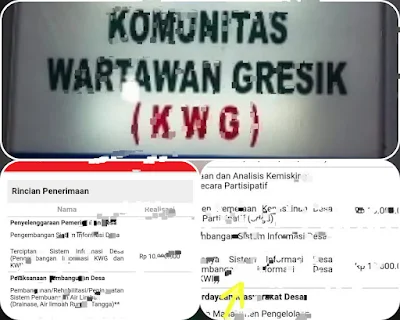 Makan Uang APBDes, KWG, PWI Terkesan Media Luar di Anggota Dianggap Abal - abal