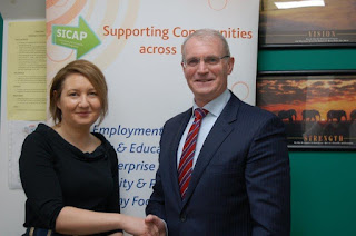 Adeline O'Brien CEO BAP with Cllr. Kieran Dennison Chairman Blanchardstown Area Partnership