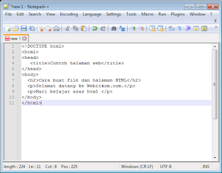 Gambar Halaman baru Notepad++