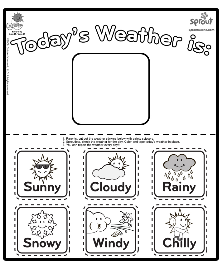 Weather Coloring Pages Printable 3