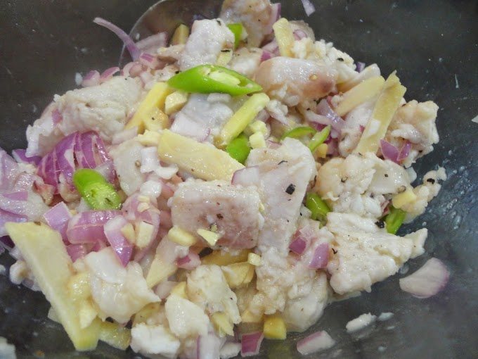 Tanguigue with Seaweeds and Calamansi Recipe