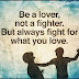 Be a lover