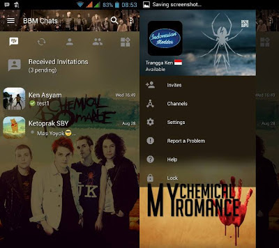 BBM My Chemical Romance (BBM MCR) v3.0.1.25 MOD Apk Terbaru Gratis