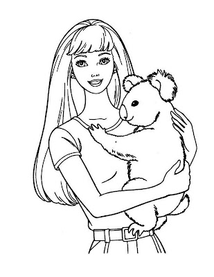 Barbie Coloring Sheets on Barbie Coloring Pages  Beautiful Barbie To Color