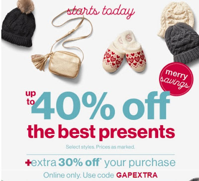 Gap Up To 40% Off Best Presents + Extra 30% Off Promo Code
