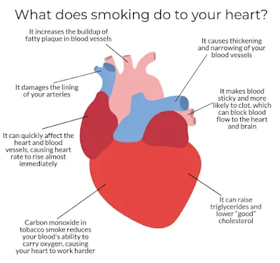 smoking can also increase the risk of heart attack