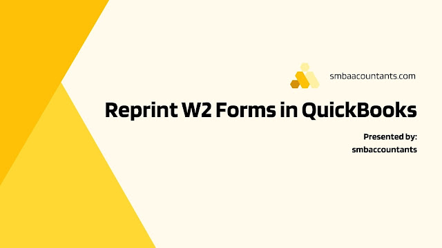 Reprint W2 in QuickBooks Desktop