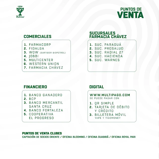 Venta de Entradas Oriente Petrolero vs Blooming, Copa Kalomai