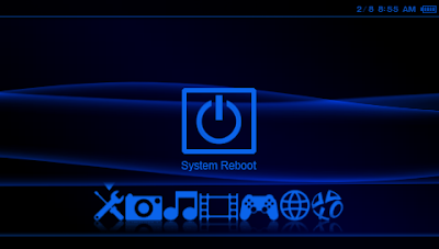 Large Original III Blue Neon psp themes