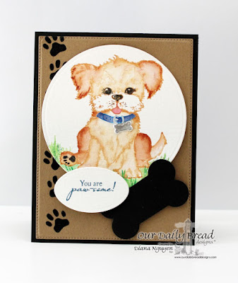 Diana Nguyen, Our Daily Bread Designs, You are pawesome, dog, card