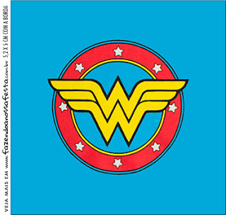 Wonder Woman  Free Printable Invitations and Candy Bar Labels.  