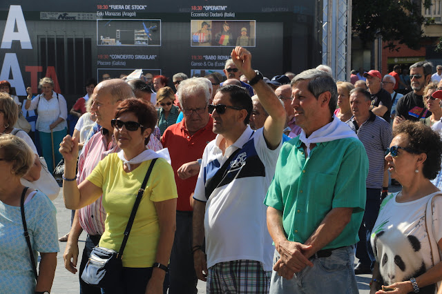 protesta de pensionistas en Barakaldo