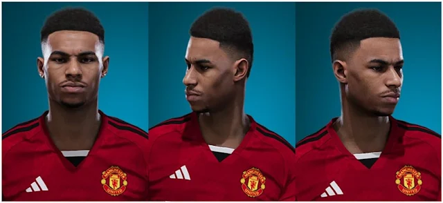 Marcus Rashford Face 2023 For eFootball PES 2021