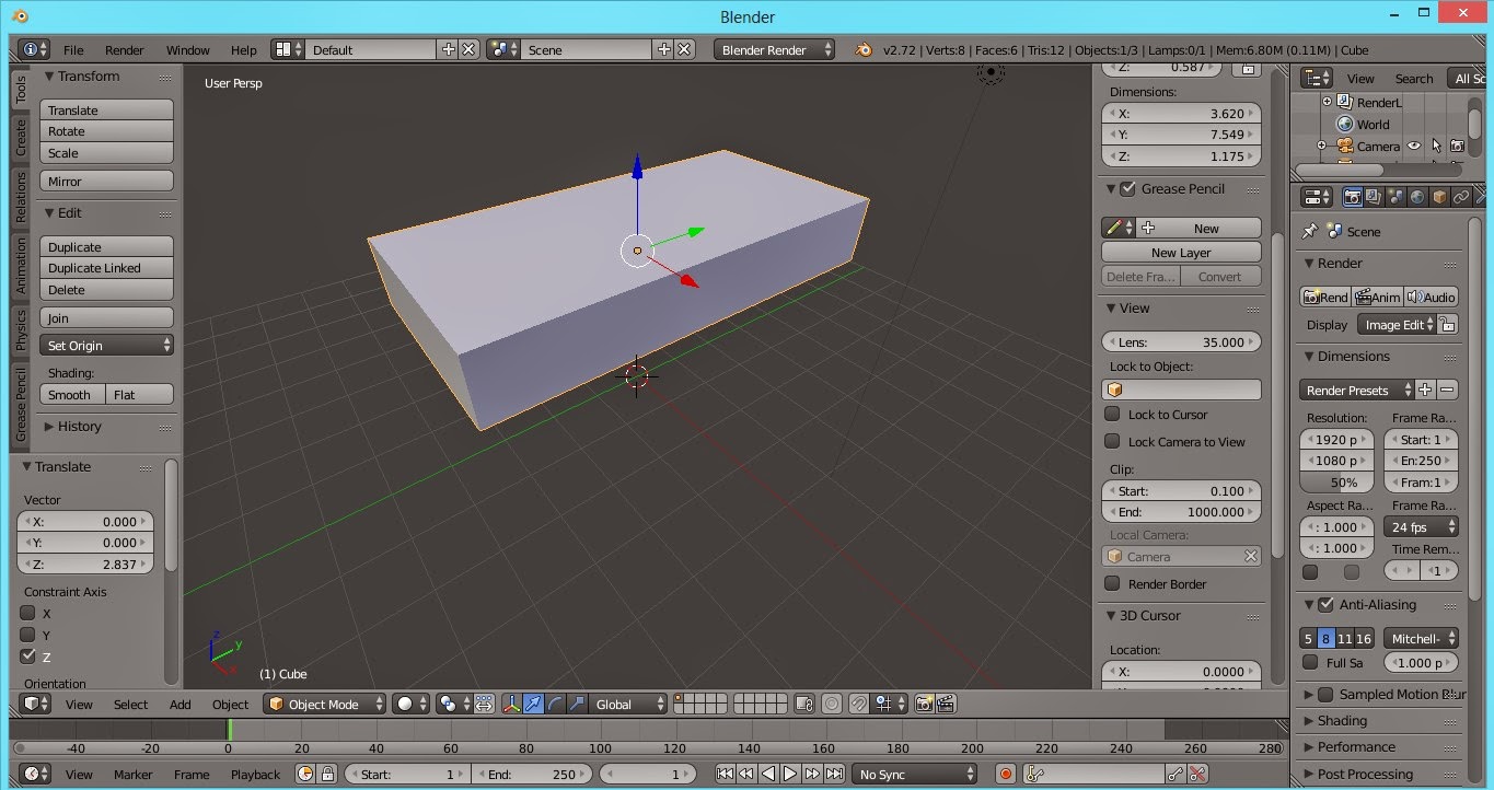 Animasi 3D Blender