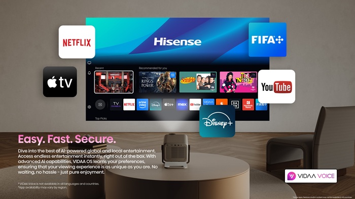 Hisense M2 Pro Compact Triple Laser 4K Projector