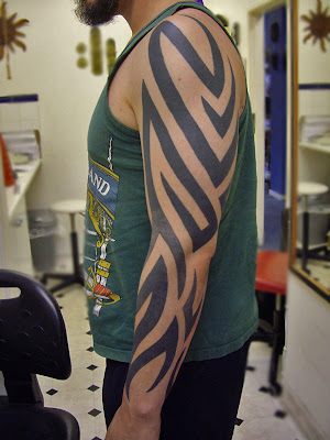 Next we have an almost full sleeve of Tribal