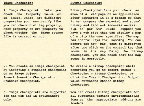 Difference Between Bitmap Checkpoint and Image Checkpoint with Example