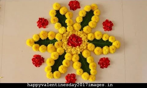 Small Flower Simple Rangoli