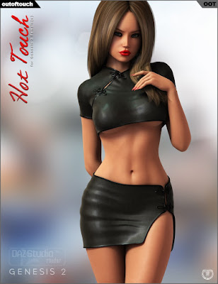 3d Models Art Zone - Hot Touch Outfit for Genesis 2 Female(s)