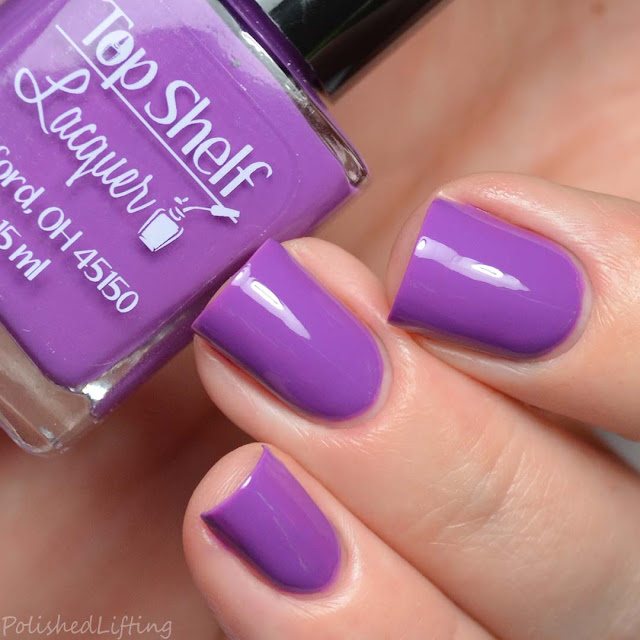 violet creme nail polish