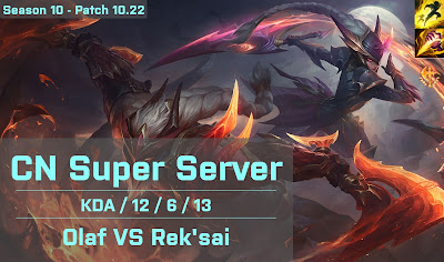 Olaf JG vs Reksai - CN Super Server 10.22