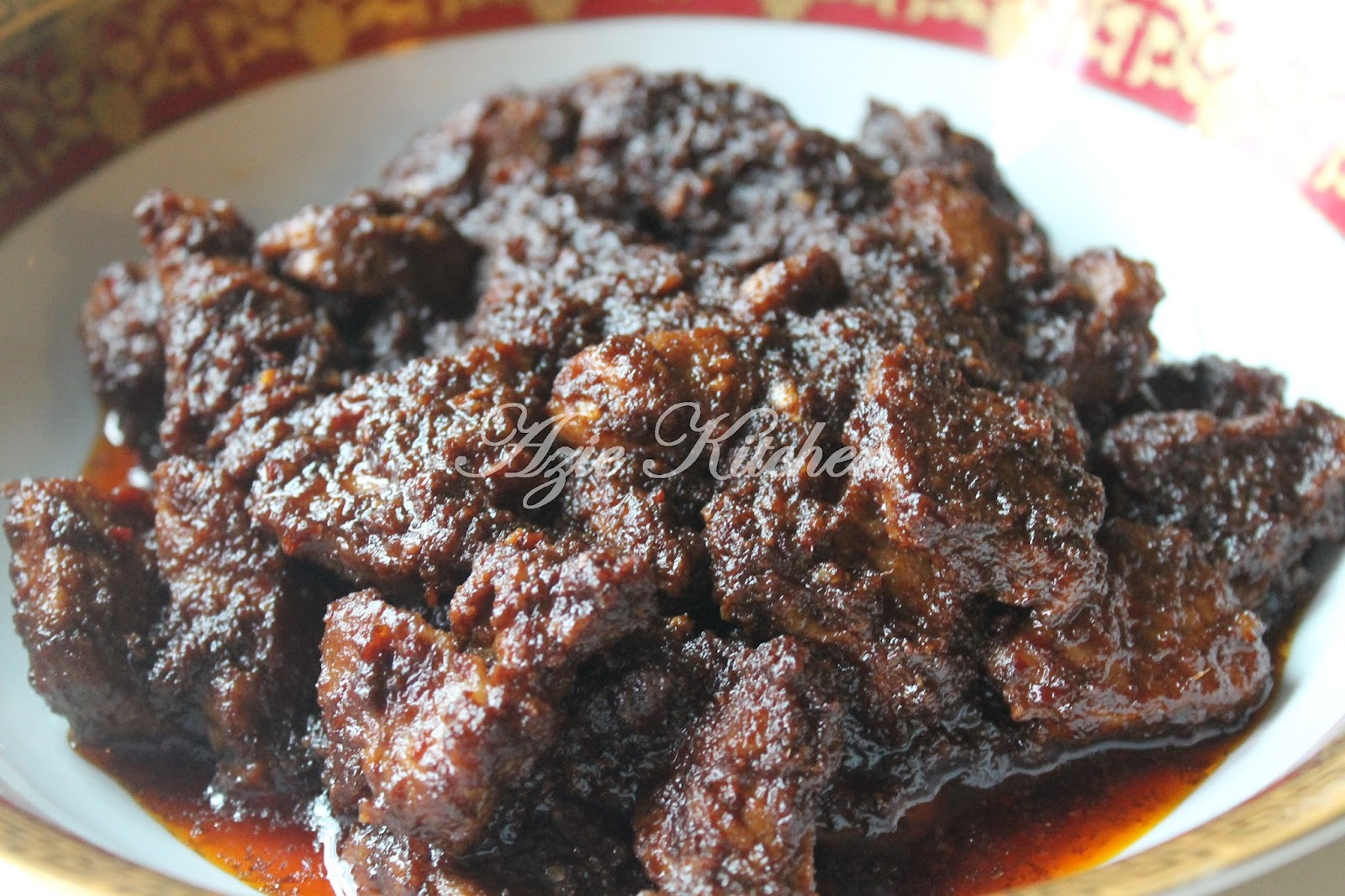 Rendang Daging Perak Hidangan Di Nur Qaseh - Azie Kitchen