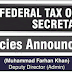 Vacancies in Federal Tax Ombudsman Secretariat