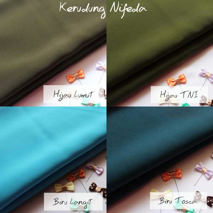 KERUDUNG DAN KAIN WOLFIS NIFEDA Katalog Warna Kain Wolfis 