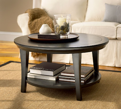 Small  Table on Design Dilemma  A Round Coffee Table With Storage