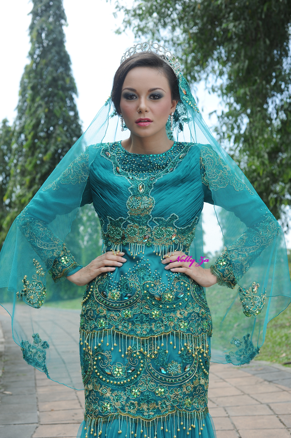  Butik Pengantin Nelly Za Dress Emerald Green Hijau 