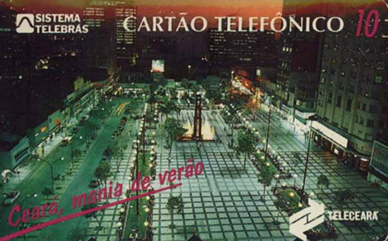 Cartão telefônico - Teleceará - Praça do Ferreira