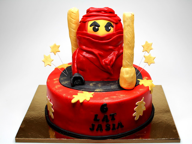 Red Ninjago Birthday Cake