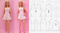 Patrones de costura de vestidos para Barbie