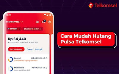 cara hutang pulsa telkomsel