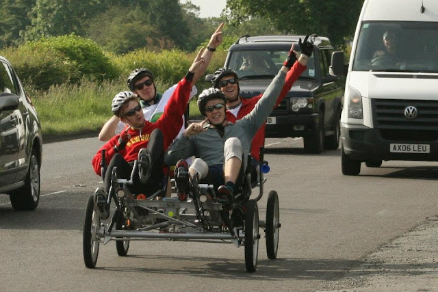 Faster as Usain Bolt on the quadricycle 