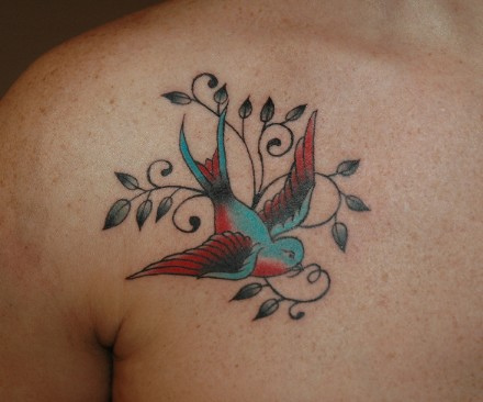 Birds Tattoos For You: Sparrow Tattoo Pics