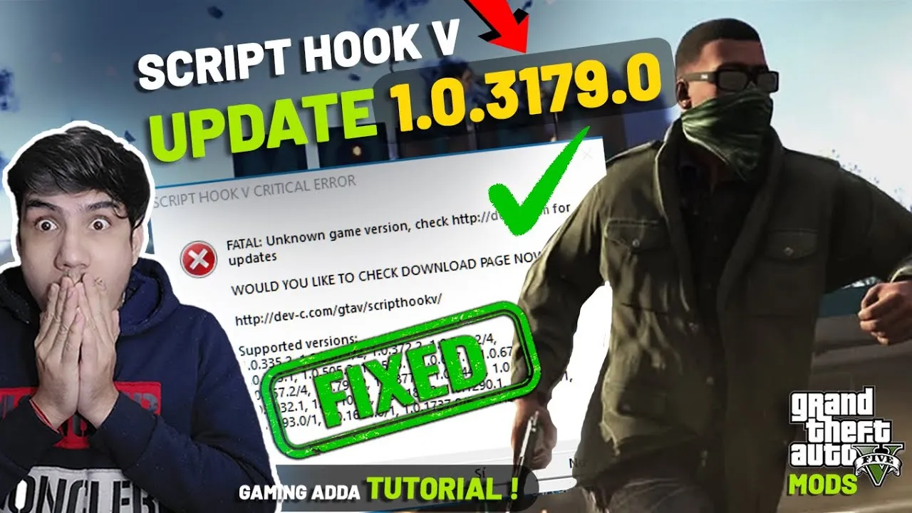 GTA 5 V 3179 UPDATE SCRIPT HOOK V CRITICAL ERROR