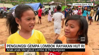 Berbagai jenis lomba digelar, mulai dari lomba makan kerupuk, lomba memindahkan bola, sampai lomba mewarnai. Tiada hadiah yang diberikan bagi pemenang, namun mereka tetap berlomba dengan suka cita.